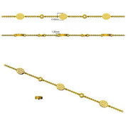 Lab Grown Diamond Pave Set Diamond Bracelet - Round Cut Bezel Set Chain in 10K/14K gold and platinum with certified lab-grown or natural diamonds
