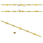 Natural Diamond Marquise Shape Station Bracelet in 10K/14K gold and platinum with certified lab-grown or natural diamonds