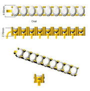 Oval Cut Lab Grown Diamond Tennis Bracelet in 10K/14K gold and platinum with certified lab-grown or natural diamonds