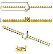 Pear Cut Lab Grown Diamond Tennis Bracelet with Round Prong Set Diamonds in 10K/14K gold and platinum with certified lab-grown or natural diamonds