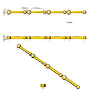 Platinum Lab Grown Diamond Station Bracelet in 10K/14K gold and platinum with certified lab-grown or natural diamonds