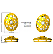 Lab & Natural Diamond Vintage Round Cut Stud Earrings in 10K/14K gold and platinum with certified lab-grown or natural diamonds