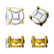 Princess & Marquise Diamond Stud Earrings in 10K/14K gold and platinum with certified lab-grown or natural diamonds