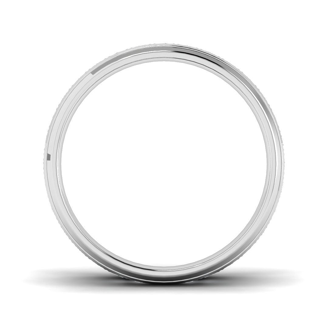 Round Diamond Full Eternity Ring in 10K/14K gold and platinum with certified lab-grown or natural diamonds