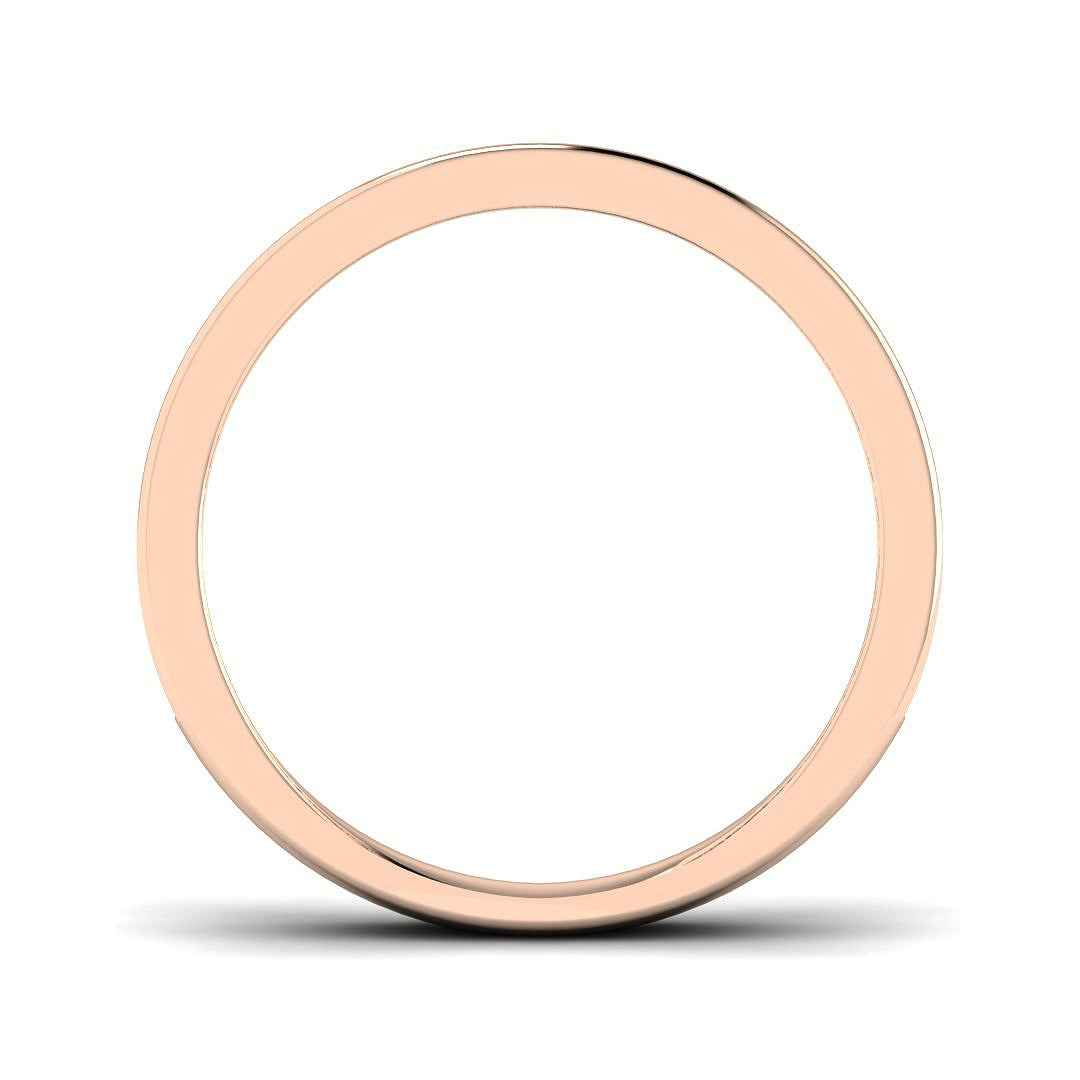 Baguette Diamond Half Eternity Ring in 10K/14K gold and platinum with certified lab-grown or natural diamonds