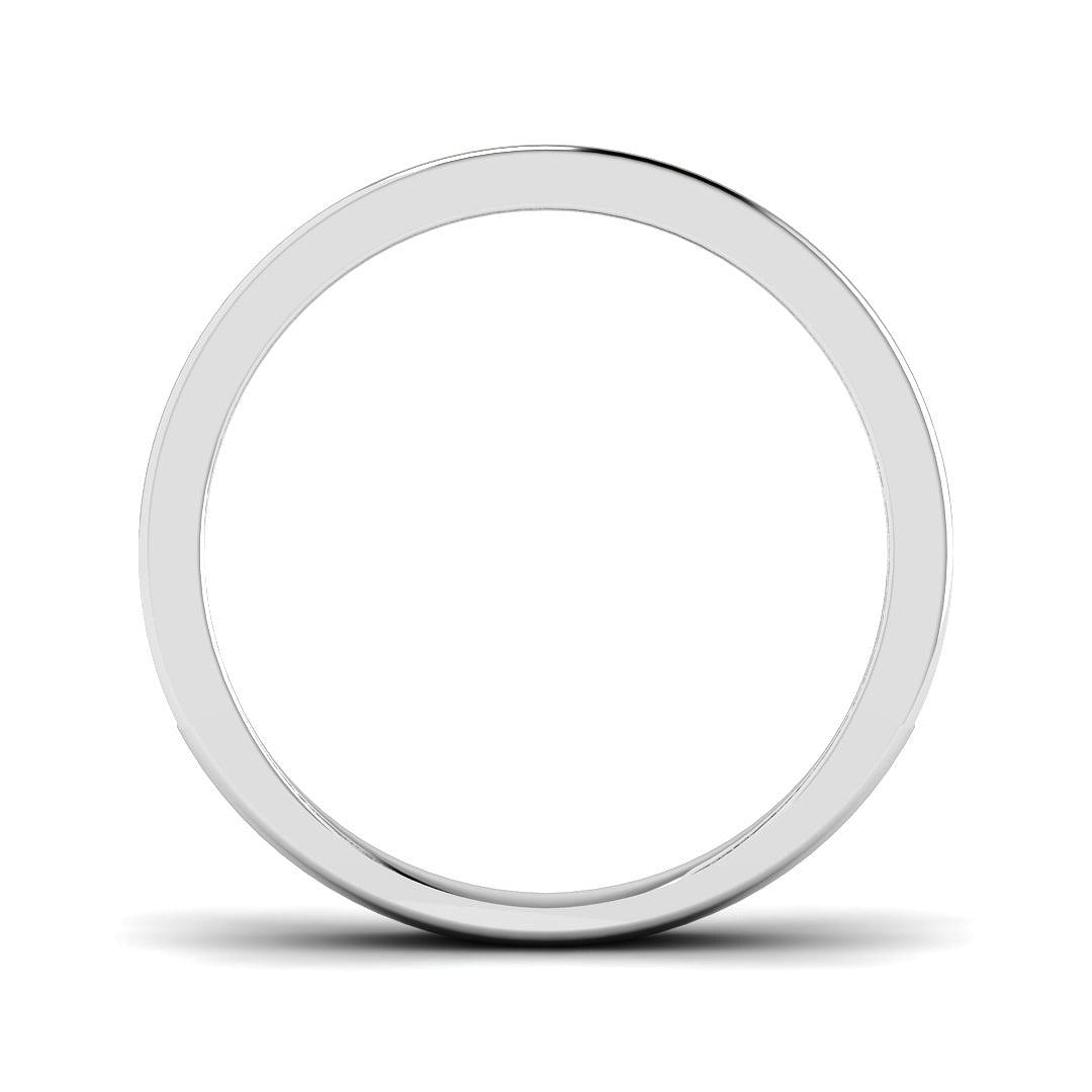 Baguette Diamond Half Eternity Ring in 10K/14K gold and platinum with certified lab-grown or natural diamonds