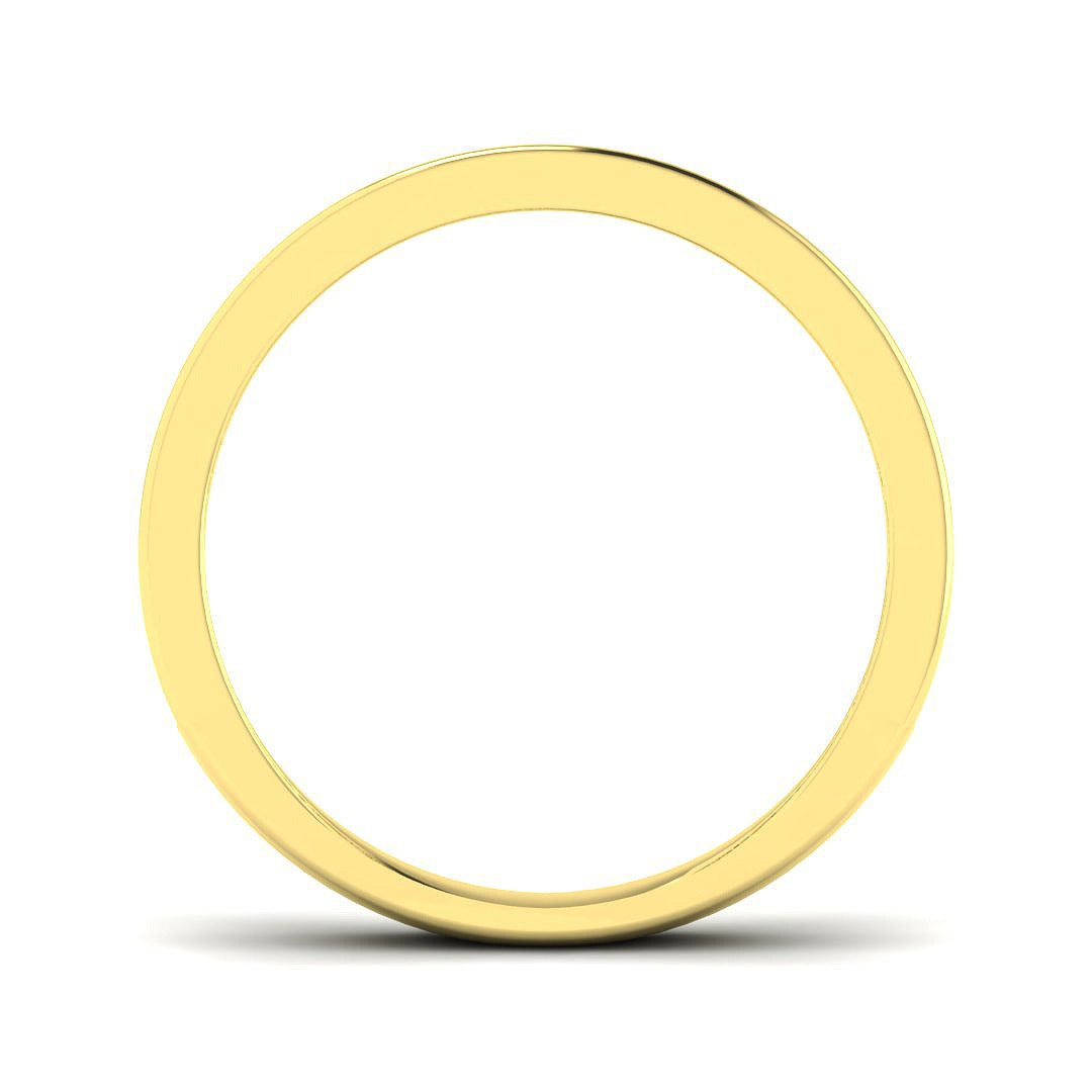 Baguette Diamond Half Eternity Ring in 10K/14K gold and platinum with certified lab-grown or natural diamonds