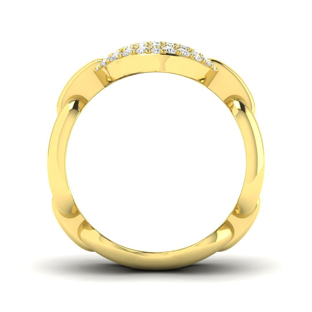 Natural Diamond Fancy Ring in 10K/14K gold and platinum with certified lab-grown or natural diamonds