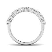 Diamond Half Eternity Ring in 10K/14K gold and platinum with certified lab-grown or natural diamonds