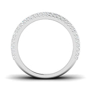 Diamond Half Eternity Ring in 10K/14K gold and platinum with certified lab-grown or natural diamonds