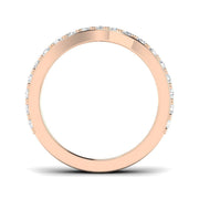 Luxury Diamond Wishbone Ring in 10K/14K gold and platinum with certified lab-grown or natural diamonds