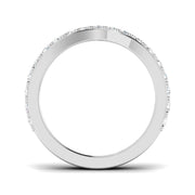 Luxury Diamond Wishbone Ring in 10K/14K gold and platinum with certified lab-grown or natural diamonds