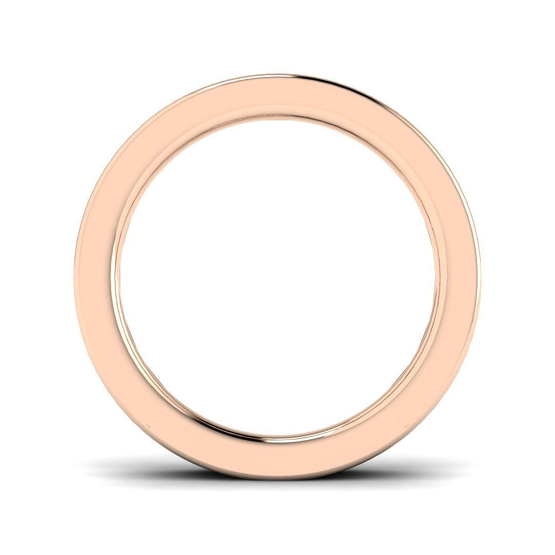 Diamond Half Eternity Ring in 10K/14K gold and platinum with certified lab-grown or natural diamonds