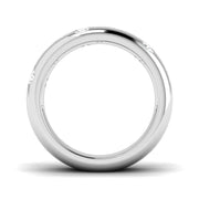 Diamond Half Eternity Ring in 10K/14K gold and platinum with certified lab-grown or natural diamonds
