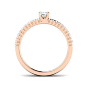 Diamond Portchekter Engagement Ring in 10K/14K gold and platinum with certified lab-grown or natural diamonds