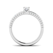 Diamond Portchekter Engagement Ring in 10K/14K gold and platinum with certified lab-grown or natural diamonds