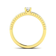 Diamond Portchekter Engagement Ring in 10K/14K gold and platinum with certified lab-grown or natural diamonds