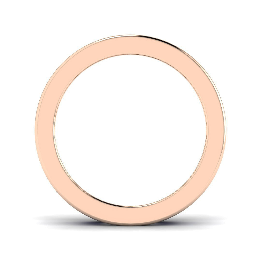 Blue Sapphire & Diamond Full Eternity Wedding Ring in 10K/14K gold and platinum with certified lab-grown or natural diamonds