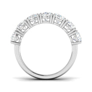 3.50Ct Oval 7 Stone Diamond Ring in 10K/14K gold and platinum with certified lab-grown or natural diamonds
