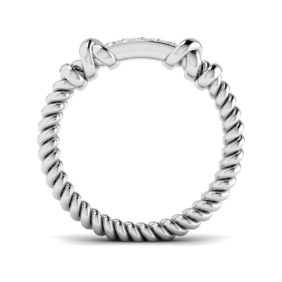 Diamond Totbek Fancy Ring in 10K/14K gold and platinum with certified lab-grown or natural diamonds