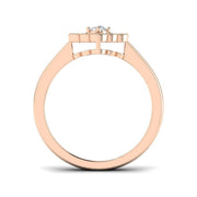 Milgrain Cluster Diamond Ring 0.33ct Vintage Floral UK Hallmarked in 10K/14K gold and platinum with certified lab-grown or natural diamonds