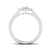 Milgrain Cluster Diamond Ring 0.33ct Vintage Floral UK Hallmarked in 10K/14K gold and platinum with certified lab-grown or natural diamonds
