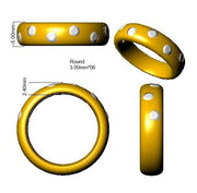 Diamond Half Eternity Ring in 10K/14K gold and platinum with certified lab-grown or natural diamonds