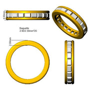 Baguette Diamond Channel Set Full Eternity Ring in 10K/14K gold and platinum with certified lab-grown or natural diamonds