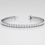 Prong Set Lab Grown Diamond Tennis Bracelet in 10K/14K gold and platinum with certified lab-grown or natural diamonds